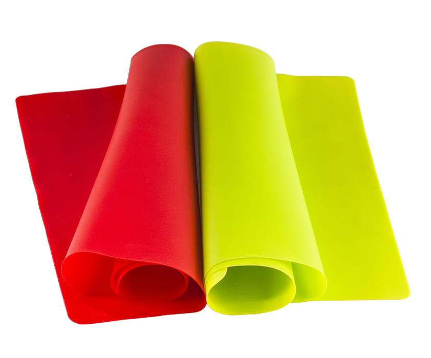 yellow and red papers on a white background