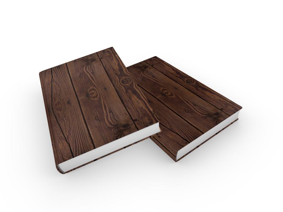 brown beautiful book on a white background