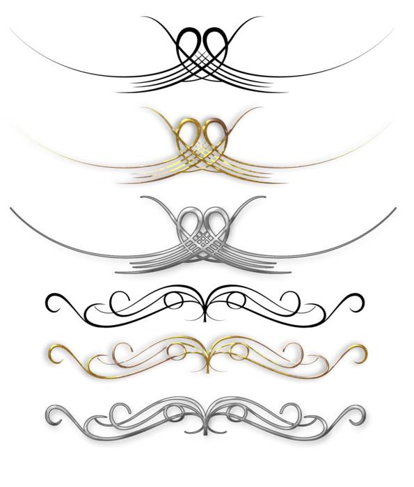 victorian art deco corner border