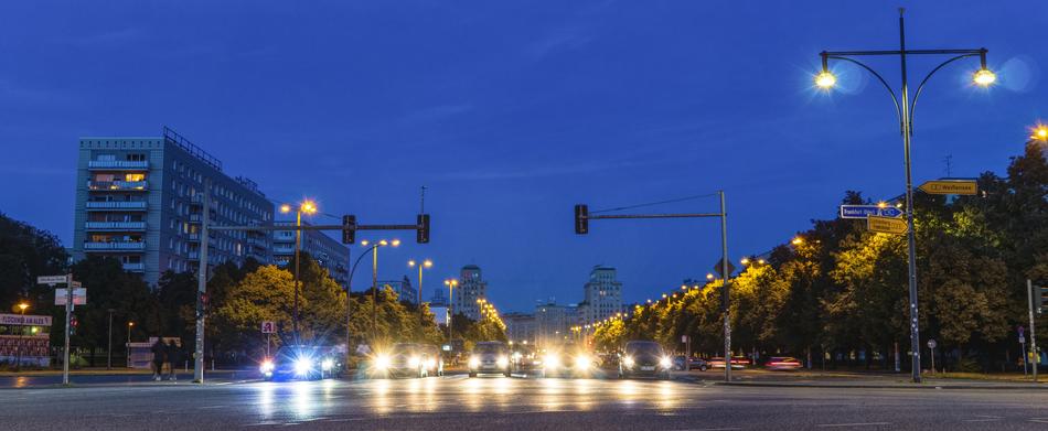 Night Photograph Road Berlin