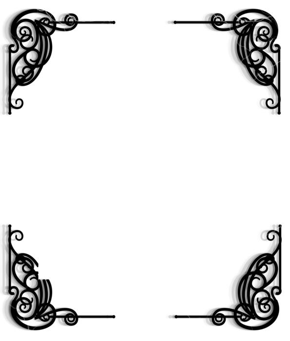 victorian art deco frame border