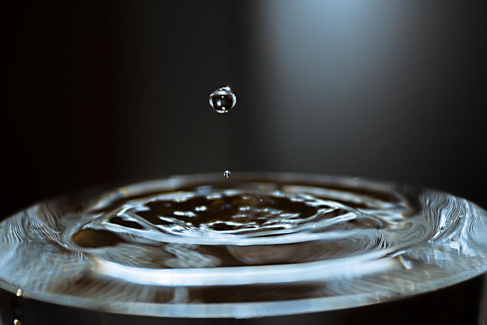 Water Drop Of Crystal Glass