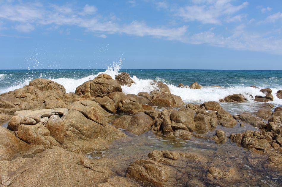 rocks by the sea beach