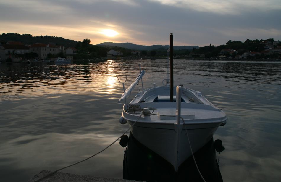 white boat on the river