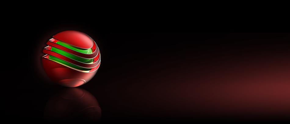 the ball logo red shiny