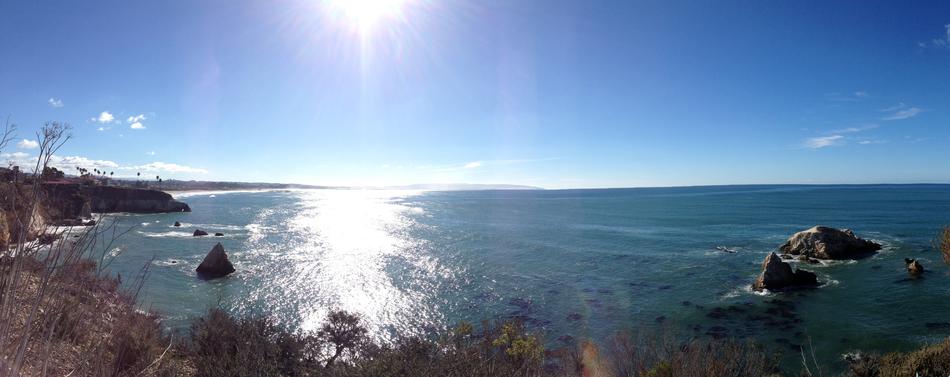 Pismo Beach in California panorama view