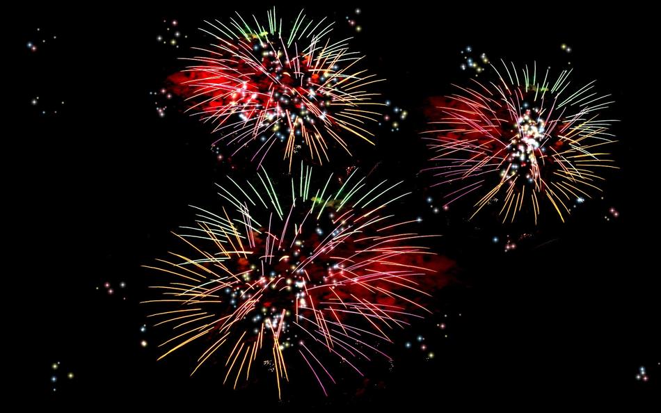 Fireworks New Year'S Day
