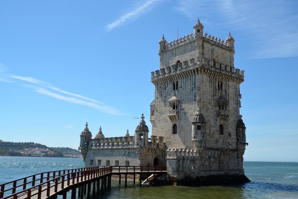 Lisbon building sea