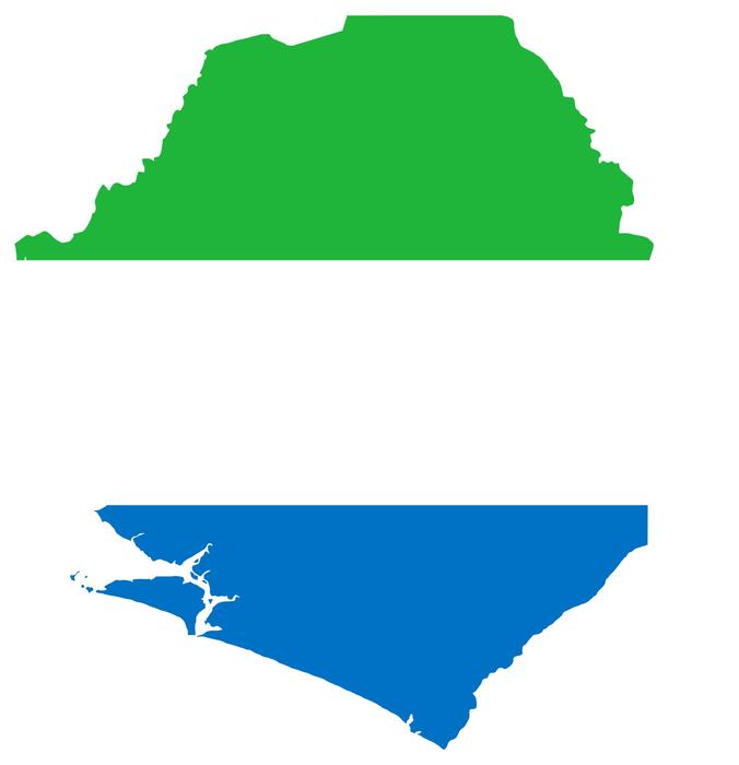 sierra leone flag map geography