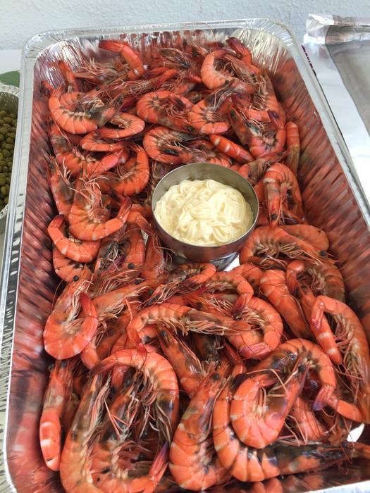 Prawns With Mayonnaise Seafood