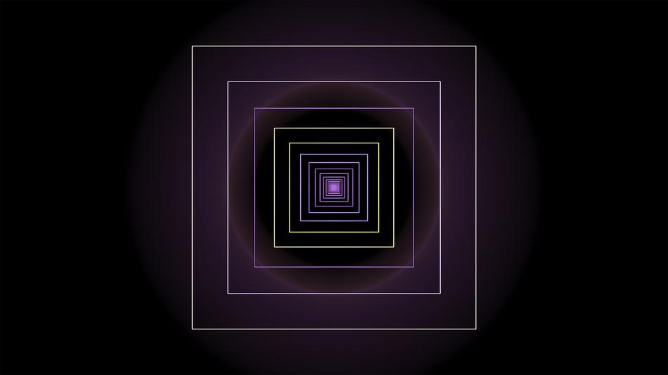 fractal square modern purple