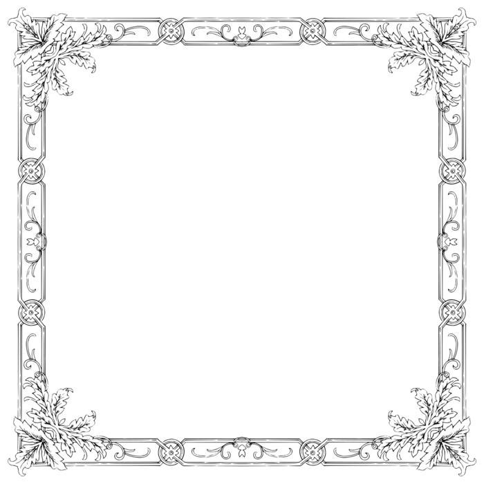 vintage classic floral flourish