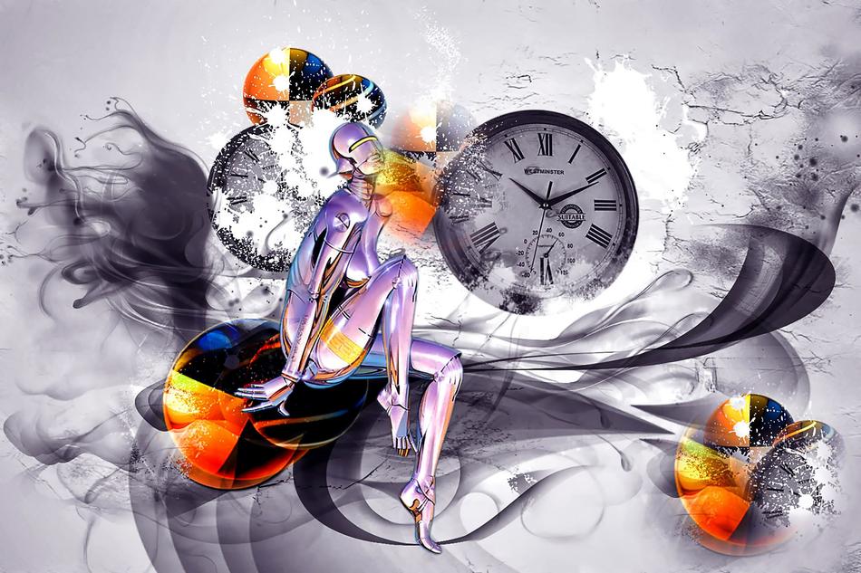 imaginary clock robot colors