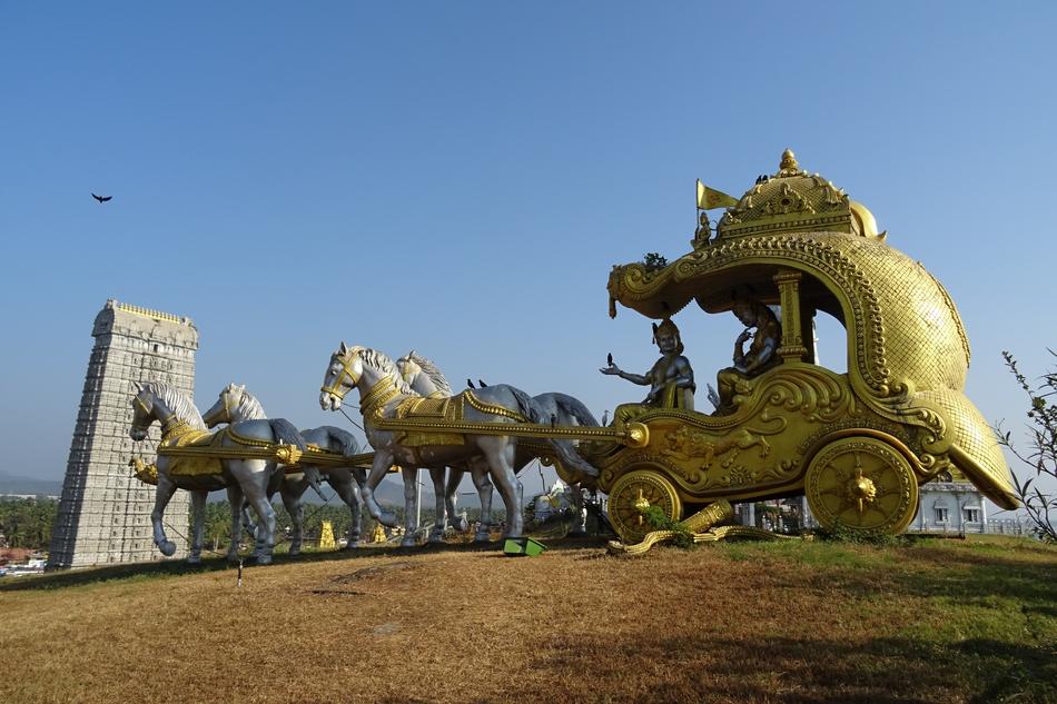 Gopuram Chariot Krishna