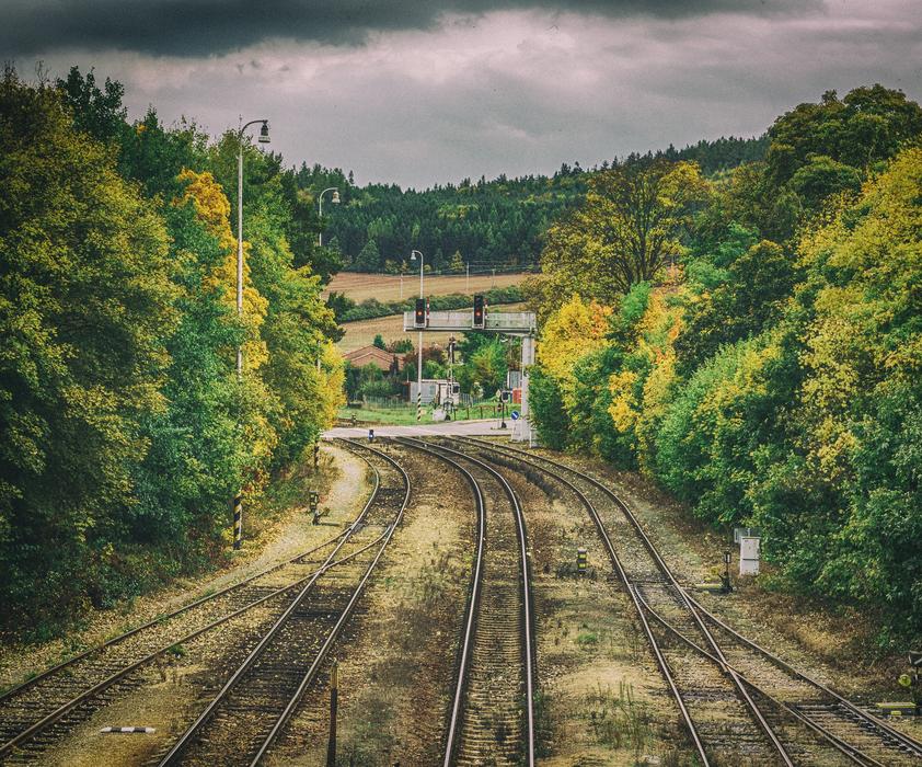 Railway Track Station