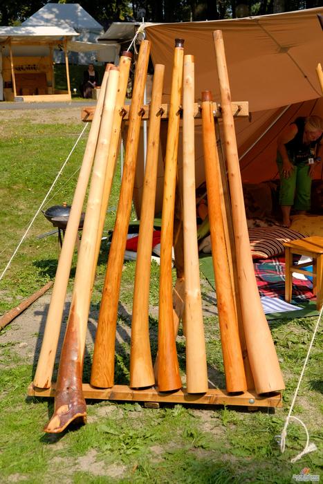 wooden objects by the house