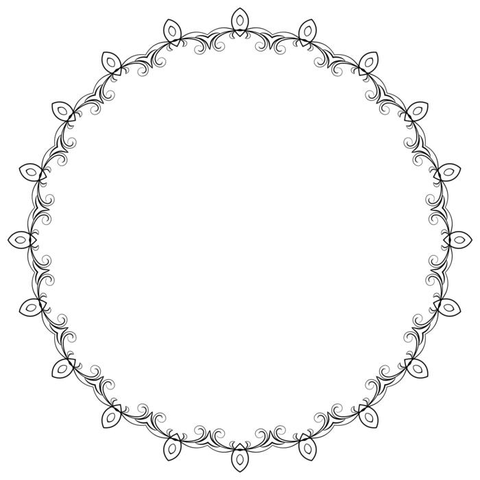 elegant flourish floral decorative