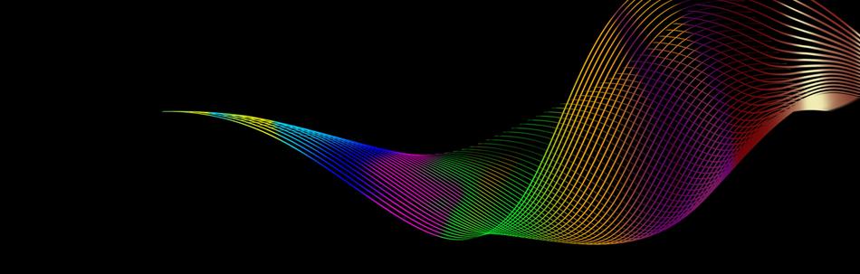rainbow patterns of color