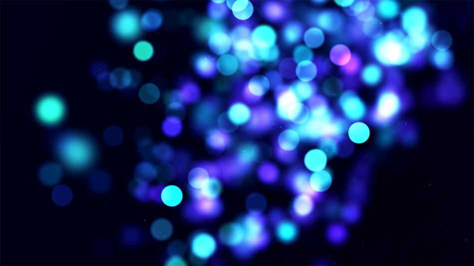 Beautiful and colorful bokeh lights, among the darkness, clipart