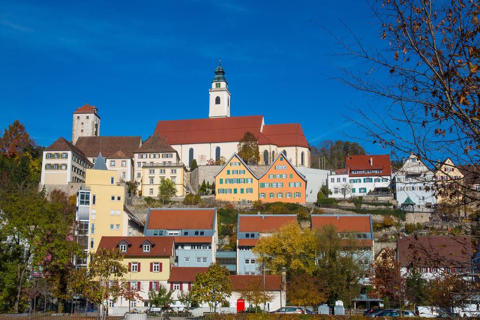 beautiful buildings on the hill