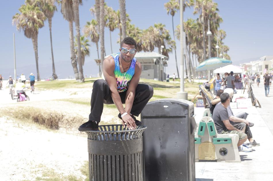 California Young Man Have Fun