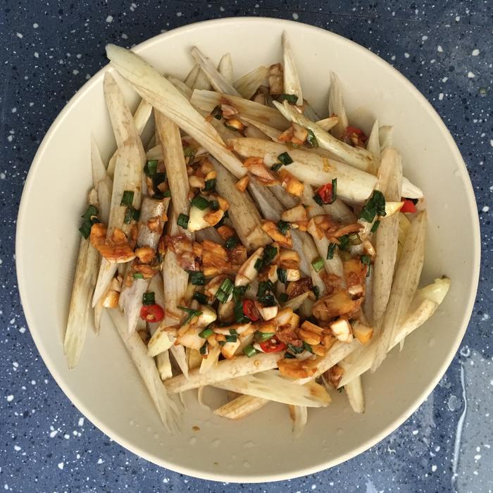 French fries with gravy and spices