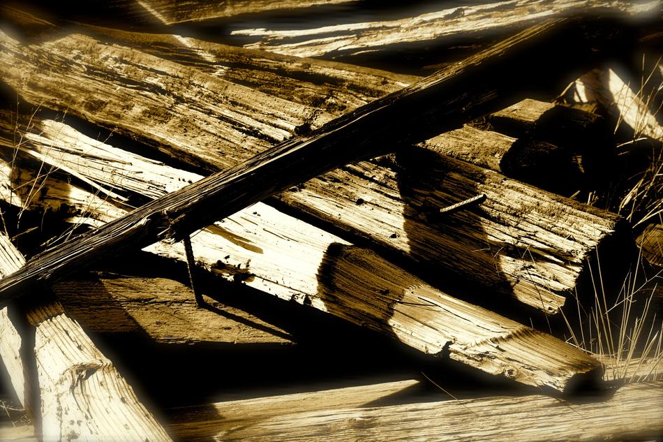 Wood Planks Monochrome Rural