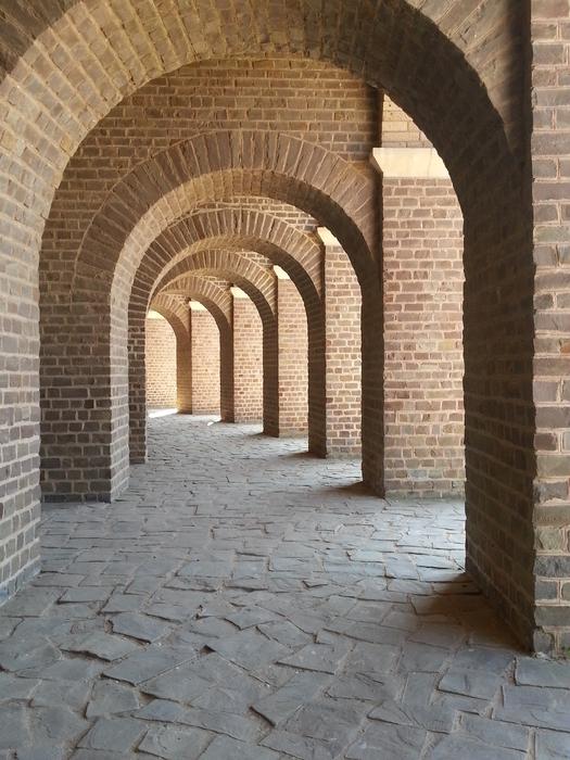 hallway arch in the building