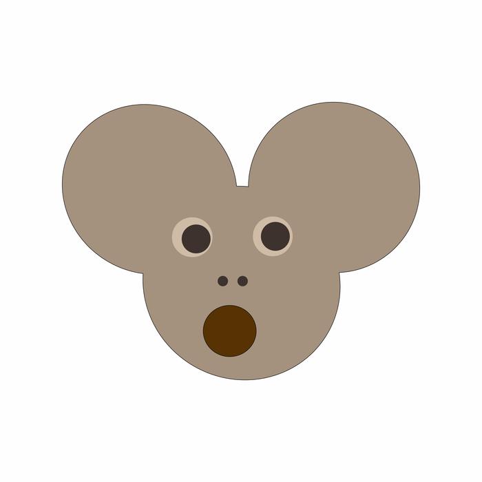 mouse bewildered big ears
