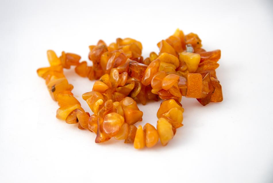 tasty pieces of fruit on a white cloth.