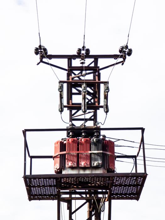 street lamp work area