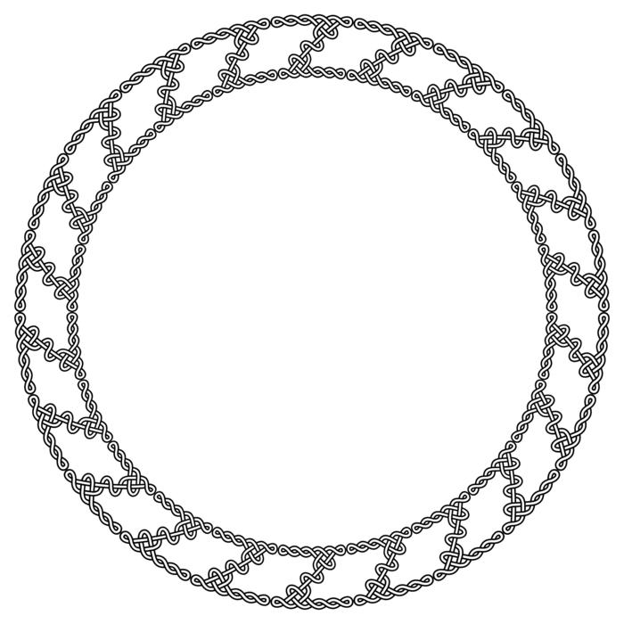 circle pattern black on white