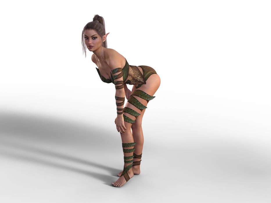 cute pixie in a pose