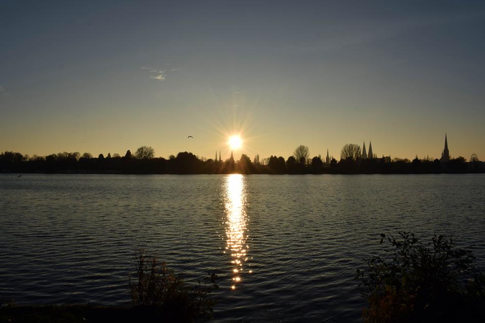 sunrise by the lake