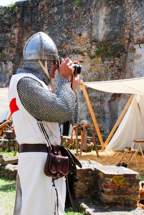 knight by the shield