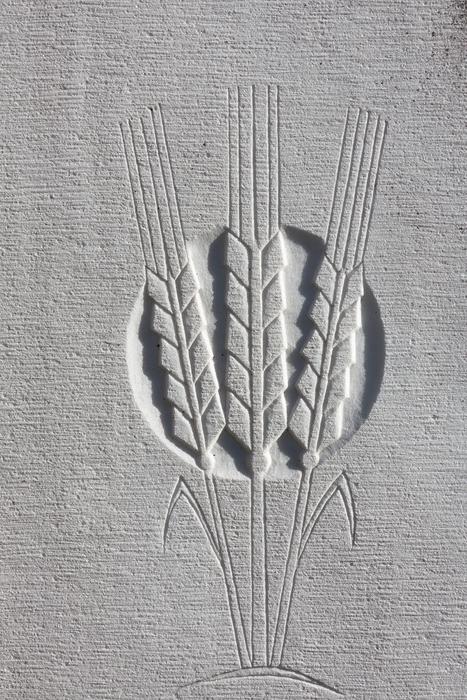 Ear Wheat Rock Carving