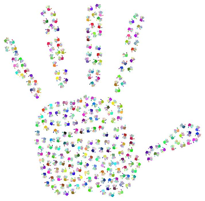 handprint hands fingers human