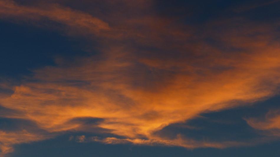 Sky Clouds Orange Yellow