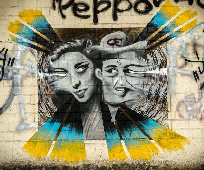 Wall Graffiti Colorful Street