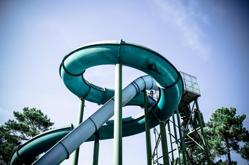 water slide high
