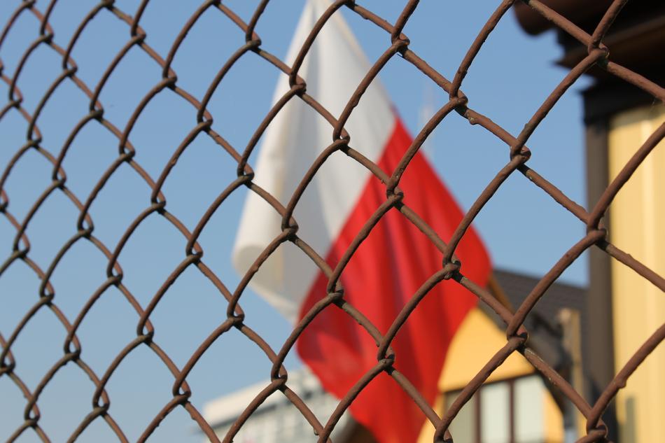 The Polish flag is magnificent