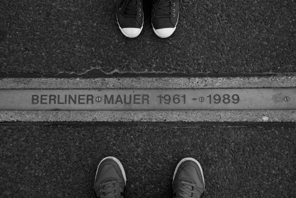 sneakers on the asphalt