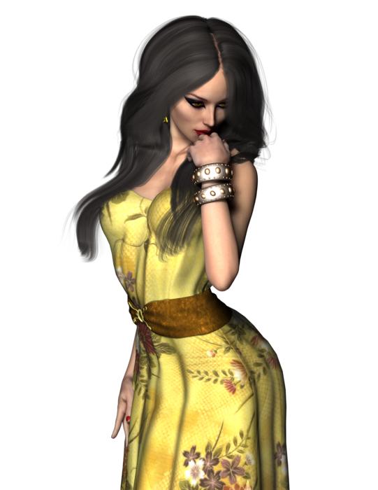 woman pose beauty model 3d render