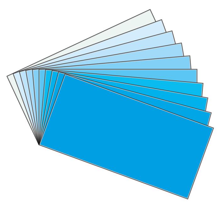 swatches board cyan