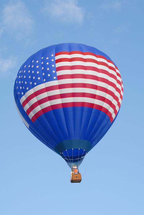 Hot Air Balloon American Flag