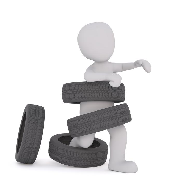 winter tires white male 3d model
