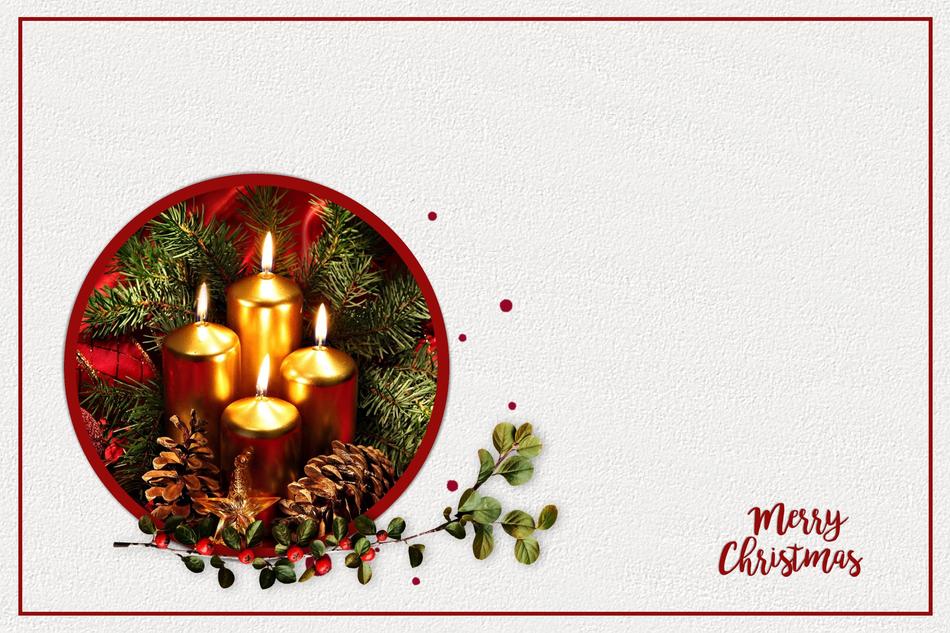 christmas card christmas map