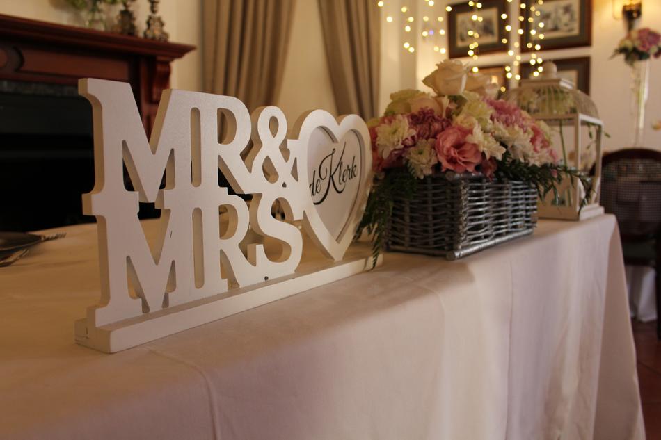 wedding wooden signboard