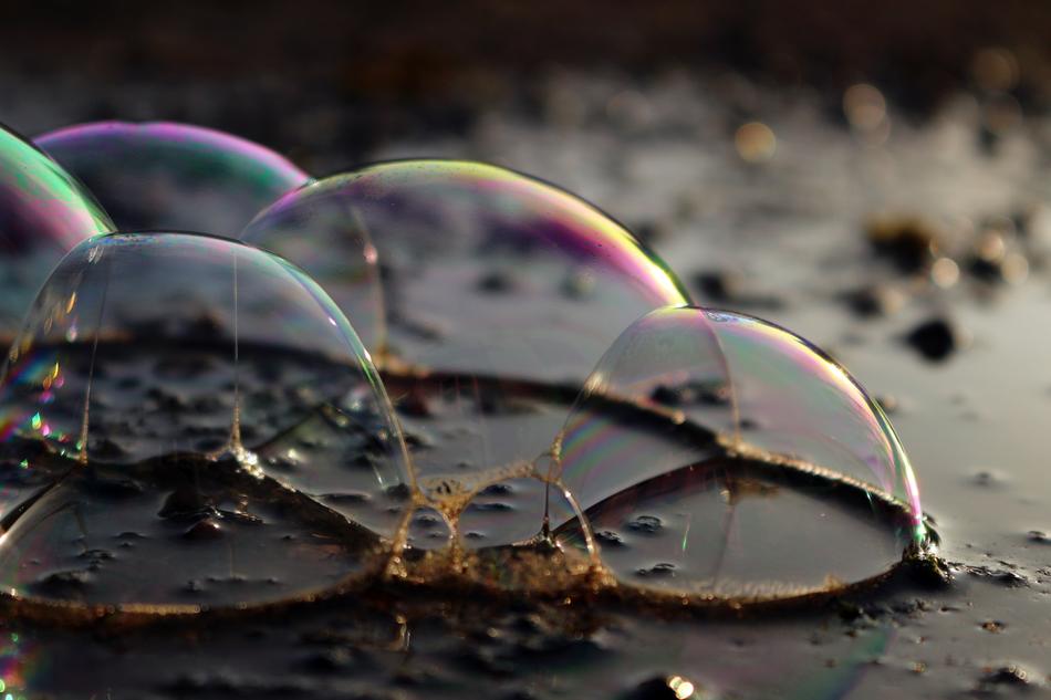 Blow Soap Bubbles Water