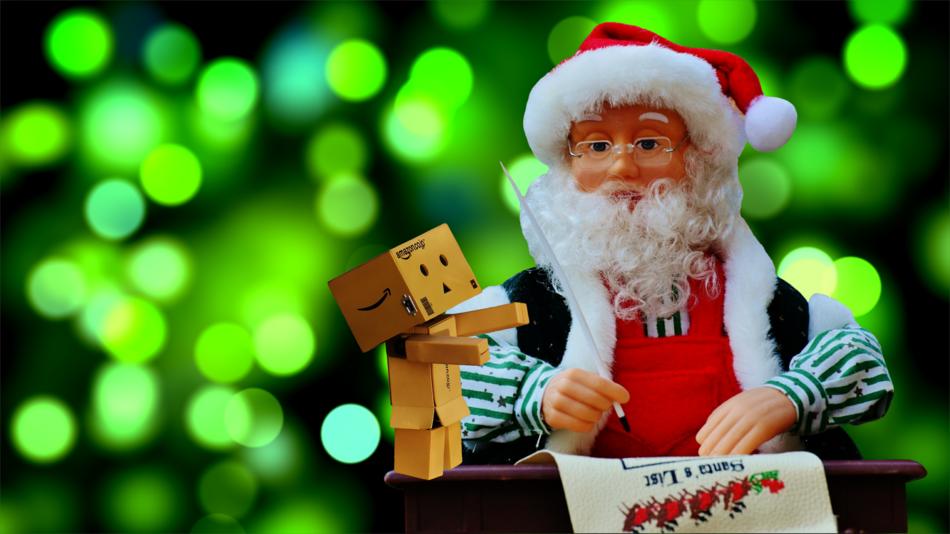 Christmas man with a beard